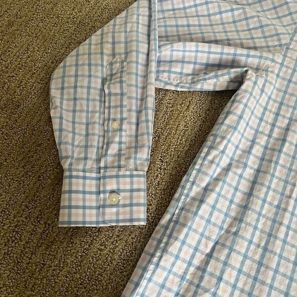 Vineyard Vines Blue and Pink Plaid Button Down Whale Shirt - Picture 9 of 9